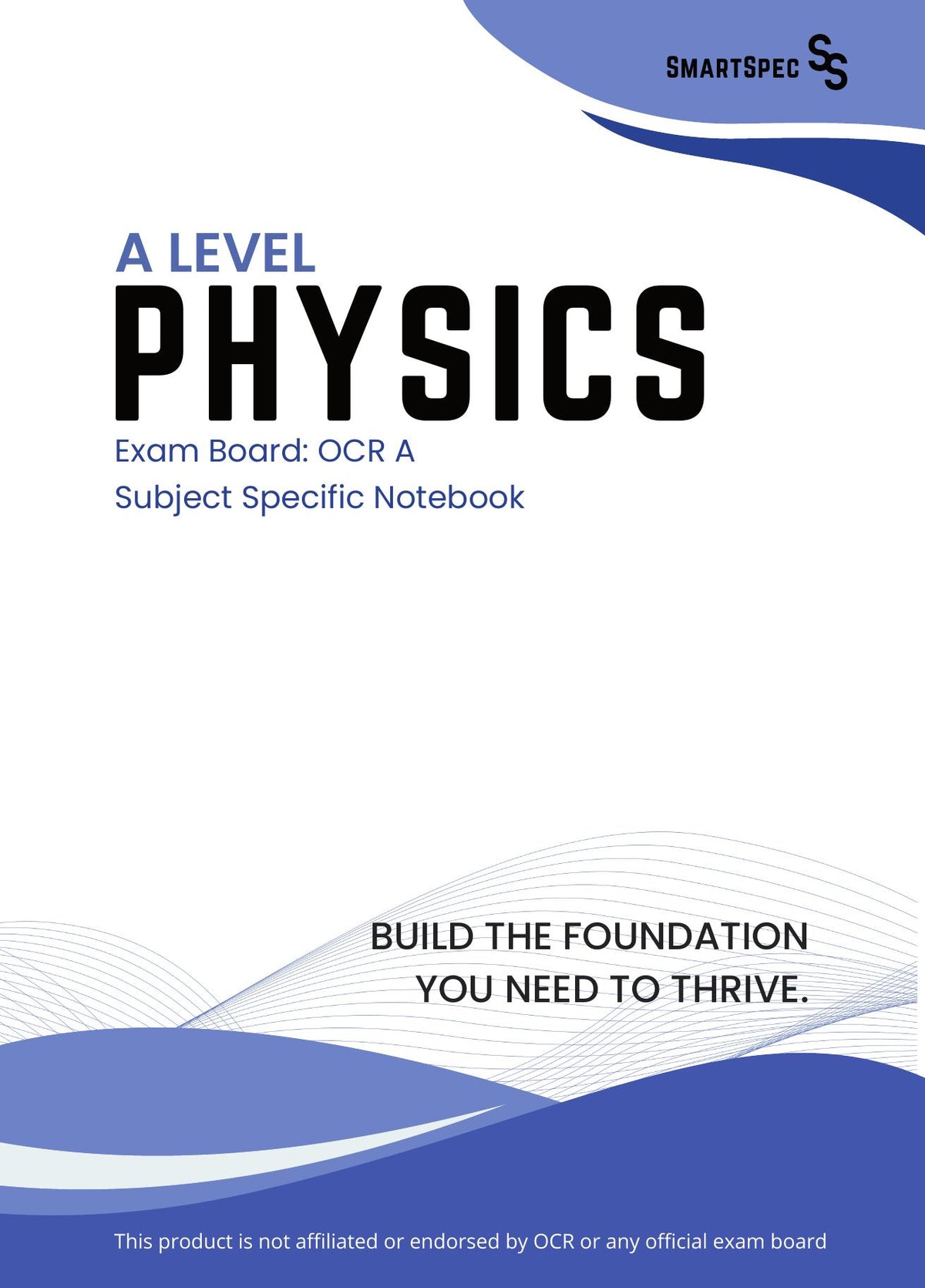SmartSpec A-Level Physics OCR A subject-specific notebook cover