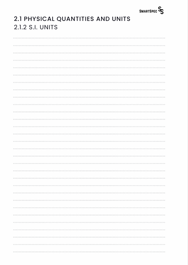 SmartSpec A-Level OCR Physics Notebook